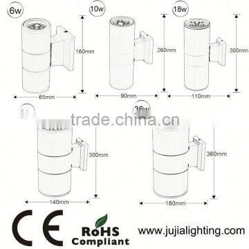 Outdoor IP65 up and Down Led Wall Light With ce Rohs