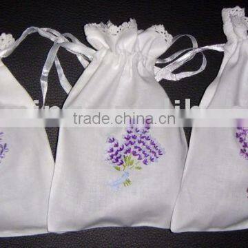 Drawstring embroidered Sachet bag