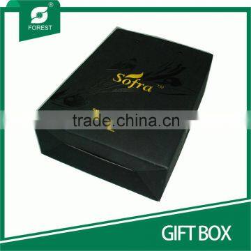 OEM HAND MADE PAPERBOARD GIFT BOX WITH GOLD HOT STAMPPING photo-3