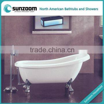 cUPC certified clawfoot bathtub, portable plastic bathtub, bathtub sizes in feet