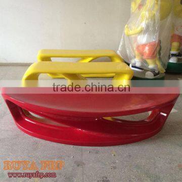 2.5M Length Fiberglass Material Waiting Stool for Resting in Mall Public Space photo-5