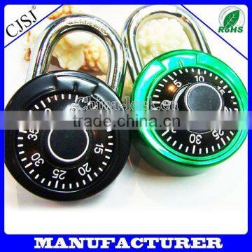 3 Codes Zinc Alloy Password Resetting Combination Lock