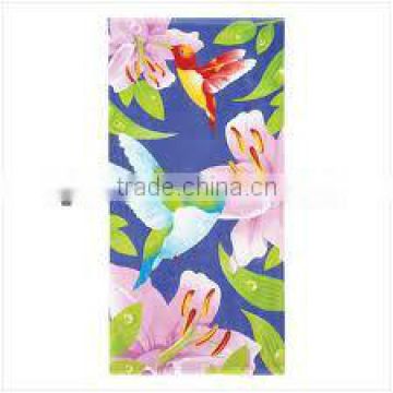 Beautiful flowers cotton printed beach towel