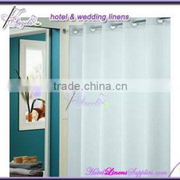 factory direct sale hookless hotel shower curtain (180*180cm)