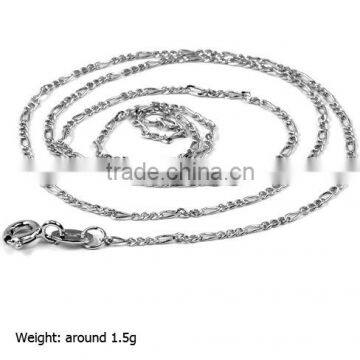 Silver Figaro Chains, 925 Silver Machine Made Chains (JZQT-006)