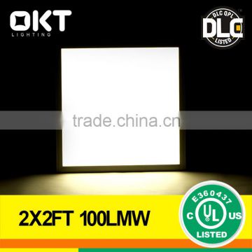 High efficiency 100lm/w 2'x2' dimmable led panel light square 40w 4190lm