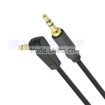 Aluminum Shell 3.5mm Auxiliary 90 Degree Right Angle Audio Cable