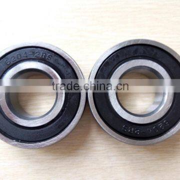 Double Rubber Seals Deep Groove Ball Bearings 6204-2RS