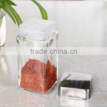Kitchen Use Empty Glass Spice Jar With Steel Cap photo-2