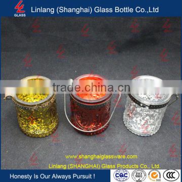 Wholesale Manufacturer Glass Bottle Hanging Glass Ball Candlestick