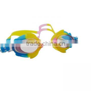 mirror coating thin headstrap silicone material swim goggle