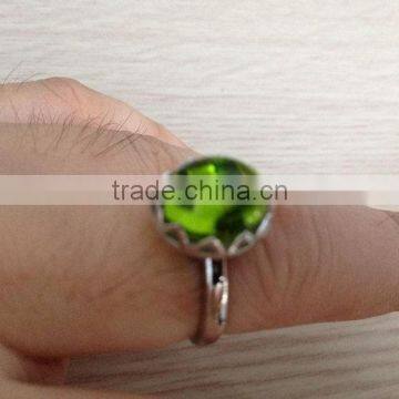 Durable best selling 925 silver multi cracked cz ring