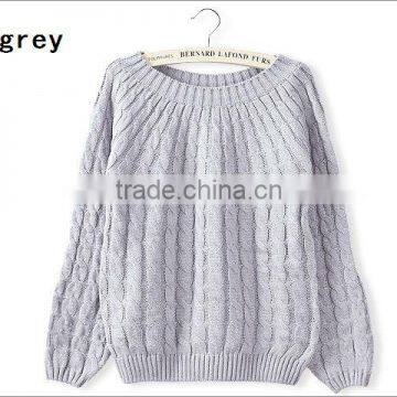 knitted pullover grey colour