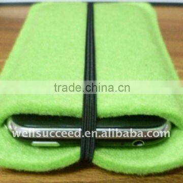 eco-friendly wool felt phone bag