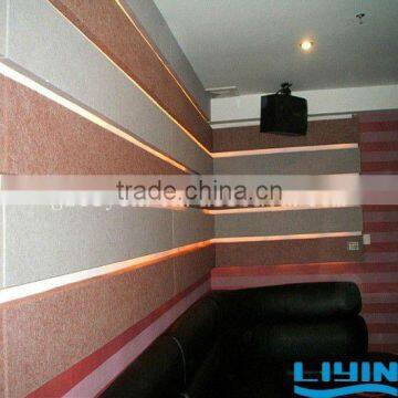 Polyester fiber acoustic wall panel for stadium