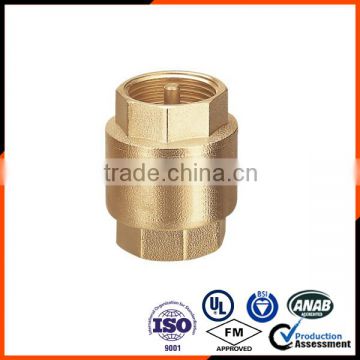 Vertical brass check valve