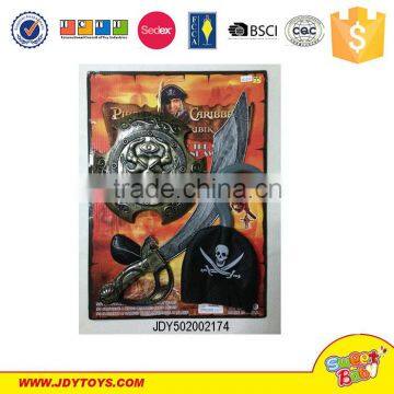 4PCS/Set plastic pirate sword and shield play weapon toys,hallowen cosplay costume.