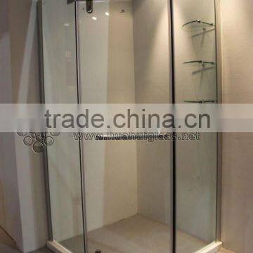 High quality diamoned toughen glass shower corner