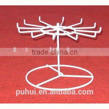 12 pegs counter display rack