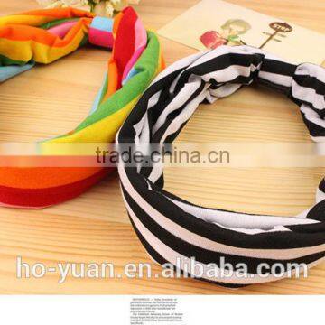 Hot Women Cotton Turban Twist Knot Head Wrap Headband Twisted Knotted Hair Band photo-2