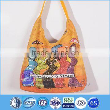 Digital printed custom cotton canvas shopping women's tote bag                        
                                                                                Supplier's Choice