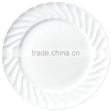 Hotel ceramic dinner plate personalized plate porcelain linyi factory