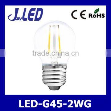 2W 200lm led filament bulbs G45