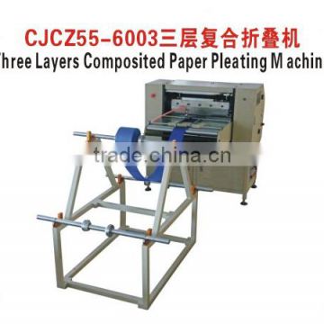 Three Layer Filter Material Pleating Machine 1050mm Filter Machinery hot sale !! high capacity knife pleating machine(ISO Certif