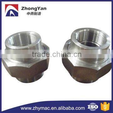 A105n material carbon steel pipe fitting union coupling