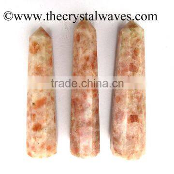 Sunstone wholesale Pencil 6 to 8 Facets Single Terminated Point Khambhat Gujarat India crystal waves