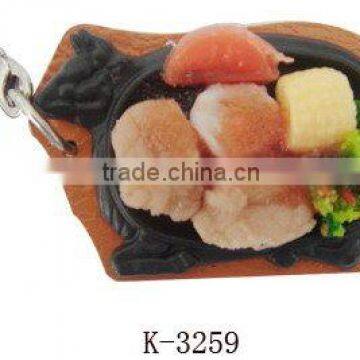 food simulation promotion keychain