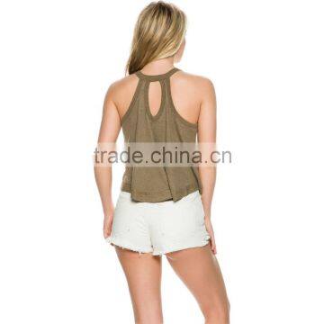 Low MOQ Women Sleeveless Summer Design Sexy Tops Lancai Garment photo-3
