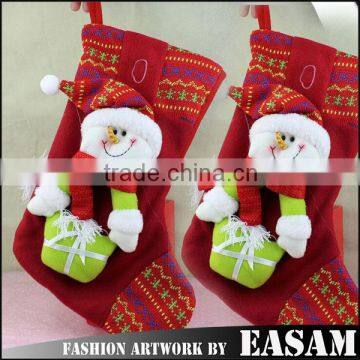 Shopping mall christmas decorations large knit christmas stockings