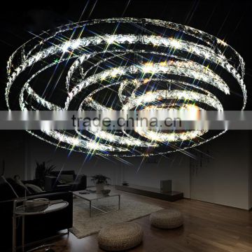 CE&RoHs Approved Round Modern Ceiling Lamp 220V K9 Crystal Chandelier