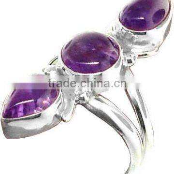 925 Silver Jewelry Ammonite Fossil Sterling Jewelry A2137 Mens Wedding Rings