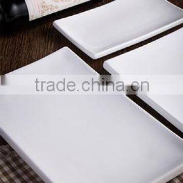 Wholesales cheap porcelain white Rectangular plate for home and restaurant