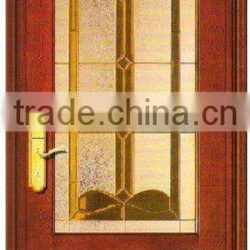 Wood glass door for office rooms