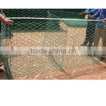 Galvanized Chicken Wire netting/gabion rock retaining wall/hexagonal chicken netting(factory)