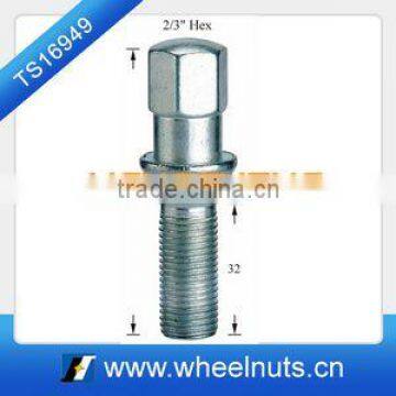 32mm thread cone shoulder middle concave safety screw bolt