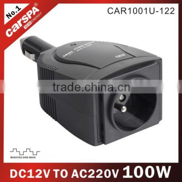 euro type 12vdc car inverter-100w