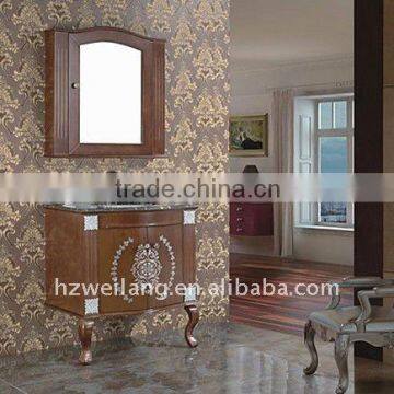 New style European Antique Solid Wood Bathroom Vanity