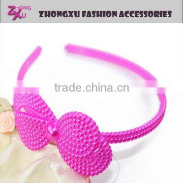 new cheap promotion kids plastic bow hairbands