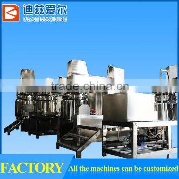 Cosmetics Vacuum Emulisifying Mixer Making Hydraulic Lifting Emulsifier