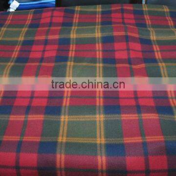 FLeece blanket with check print