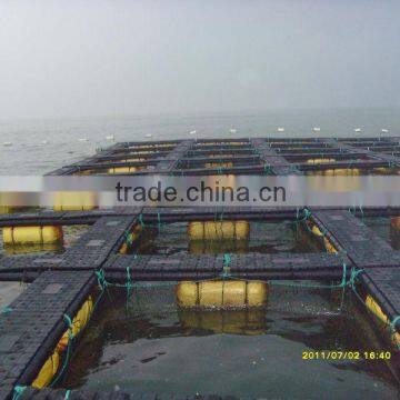 LVHD flow resistant floating fish farming cage