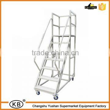 Warehouse Step Ladder Truck With Wheels