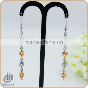 2015 Fashion stainless steel earring/necklace and earring sets