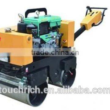 800KG Walk behind double drum vibratory road roller