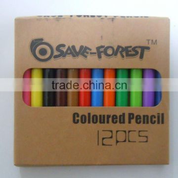 promotional recycled color pencil 12pcs stationery sets in box (TNPPC01S-12)