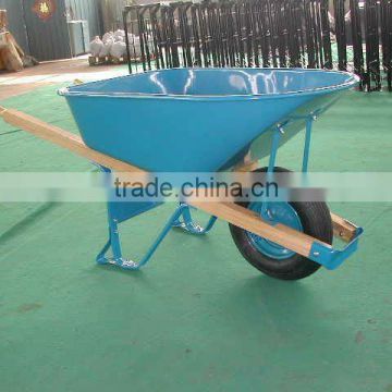 6CBF capacity wheel barrow,heavy duty wooden handle wheelbarrow